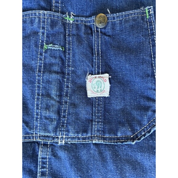 Vintage Duck Head Union Made Suspenders Style Denim Overalls Made In USA 51x30 - Picture 4 of 15